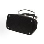 PRADA Qualting enamel metal logo diamond pattern Tote bag, Tote bag, shopping bag, wandering bag, parachute bag, crossbody bag, single-shoulder bag, women\'s black style